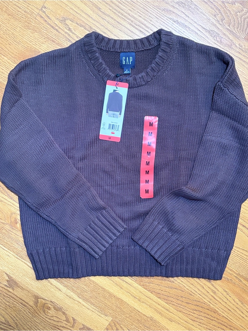 🍂 NWT GAP 100% Cotton Sweater | Espresso Brown | Fall Must-Have